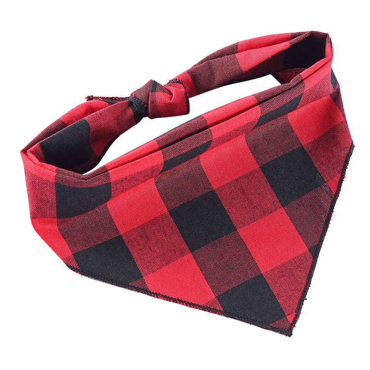 Adjustable Dog Bandana Cotton Pet Neckerchief Cat Triangle Scarf Soft Saliva Towel Small Medium Large Dog Accessories Pets Fashion