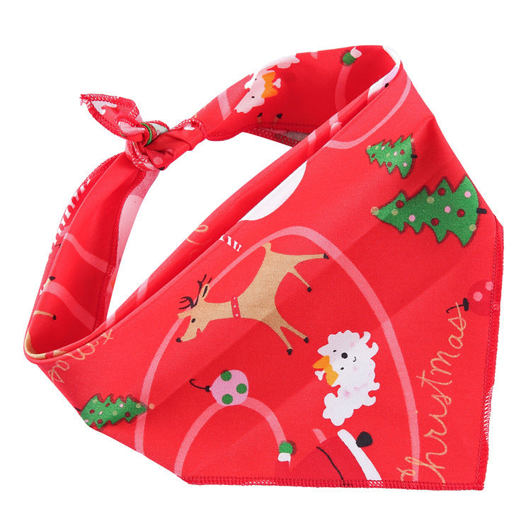 Adjustable Dog Bandana Cotton Pet Neckerchief Cat Triangle Scarf Soft Saliva Towel Small Medium Large Dog Accessories Pets Fashion