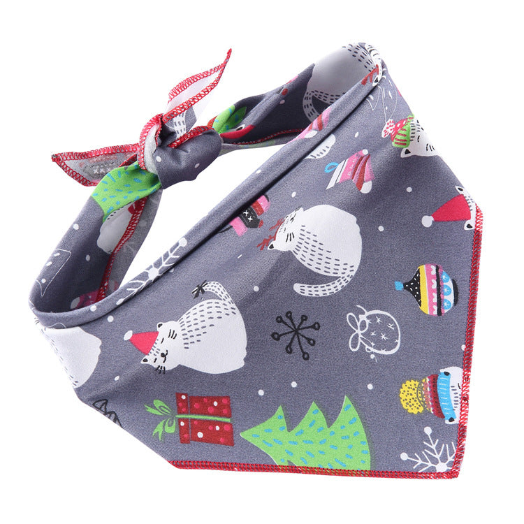 Adjustable Dog Bandana Cotton Pet Neckerchief Cat Triangle Scarf Soft Saliva Towel Small Medium Large Dog Accessories Pets Fashion