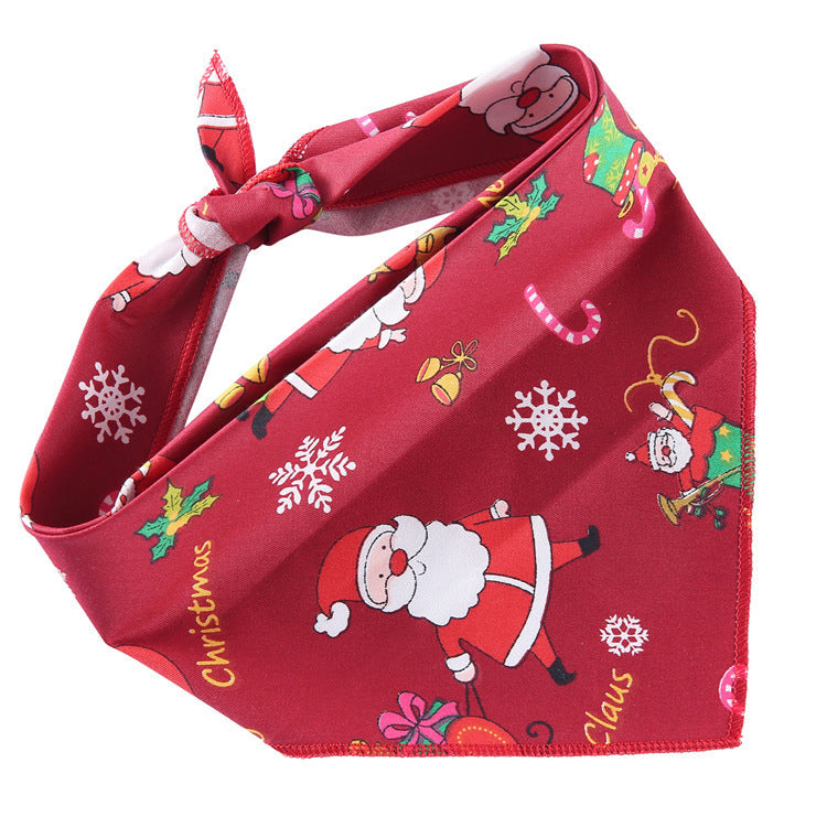 Adjustable Dog Bandana Cotton Pet Neckerchief Cat Triangle Scarf Soft Saliva Towel Small Medium Large Dog Accessories Pets Fashion