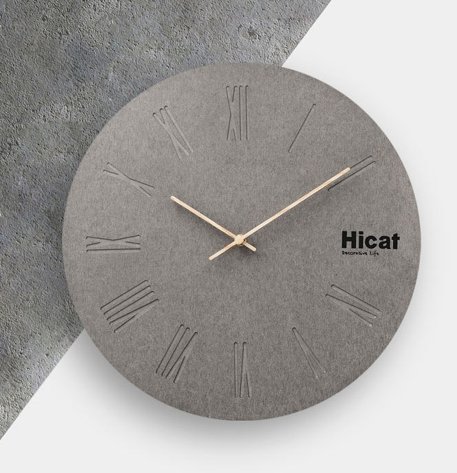 Cement Clock Home Fashion Creative Wall Clock PearlNestDecor.com