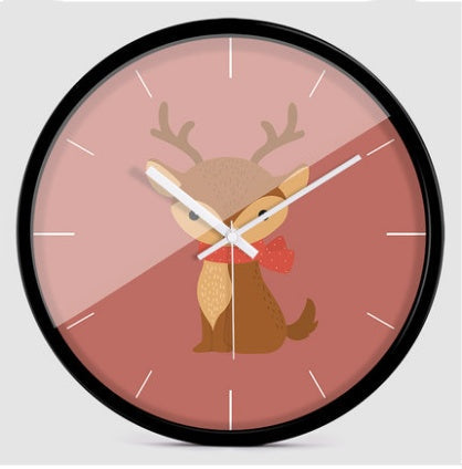 Creative Cartoon Modern Minimalist Animal Wall Clock PearlNestDecor.com