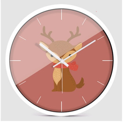 Creative Cartoon Modern Minimalist Animal Wall Clock PearlNestDecor.com