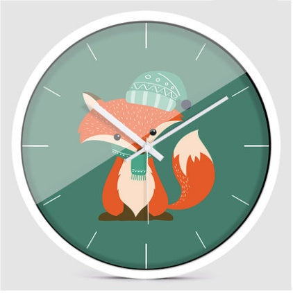 Creative Cartoon Modern Minimalist Animal Wall Clock PearlNestDecor.com