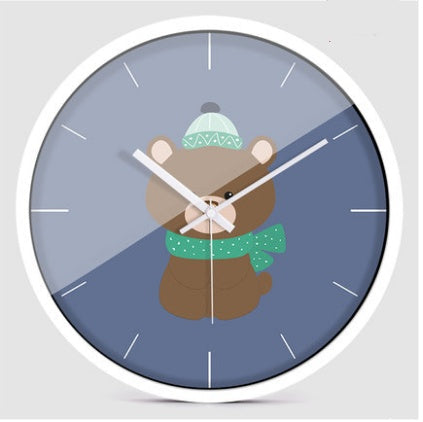 Creative Cartoon Modern Minimalist Animal Wall Clock PearlNestDecor.com