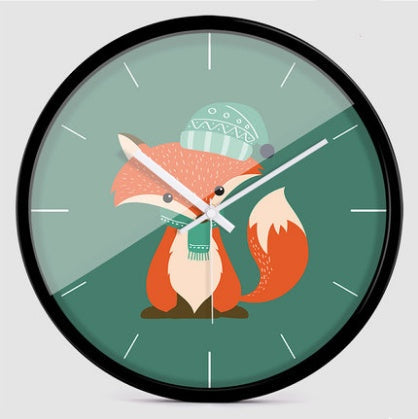 Creative Cartoon Modern Minimalist Animal Wall Clock PearlNestDecor.com