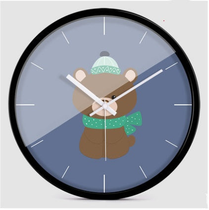 Creative Cartoon Modern Minimalist Animal Wall Clock PearlNestDecor.com