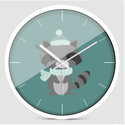 Creative Cartoon Modern Minimalist Animal Wall Clock PearlNestDecor.com