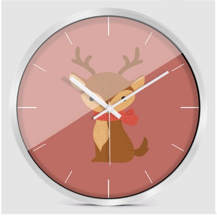 Creative Cartoon Modern Minimalist Animal Wall Clock PearlNestDecor.com