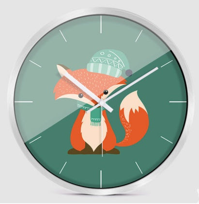 Creative Cartoon Modern Minimalist Animal Wall Clock PearlNestDecor.com