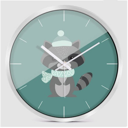 Creative Cartoon Modern Minimalist Animal Wall Clock PearlNestDecor.com