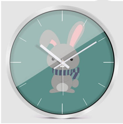 Creative Cartoon Modern Minimalist Animal Wall Clock PearlNestDecor.com