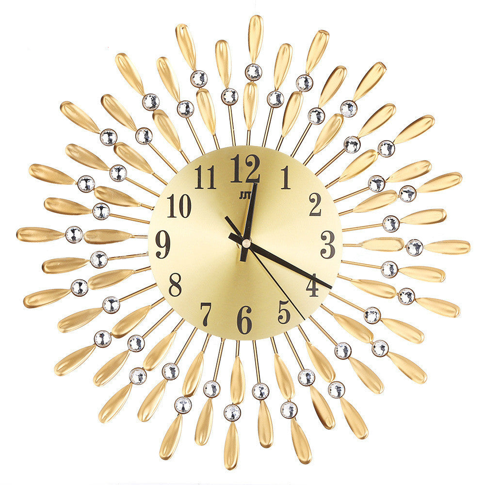 Creative Craft Clock Watch Wrought Iron Wall Clock Decoration PearlNestDecor.com