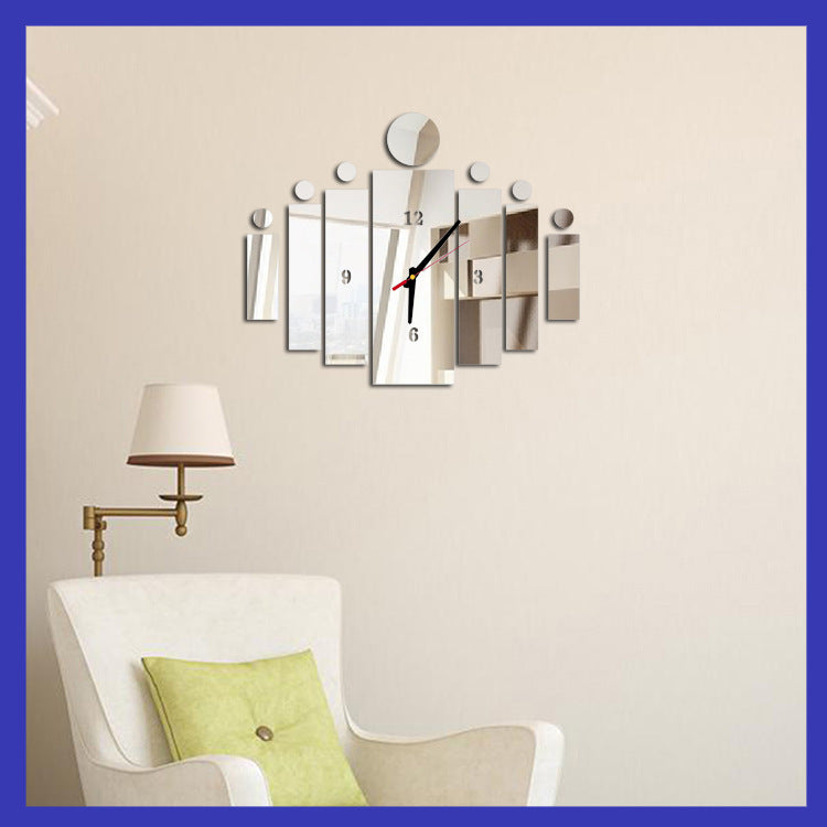 Mirror Wall Clock Acrylic Wall Clock PearlNestDecor.com