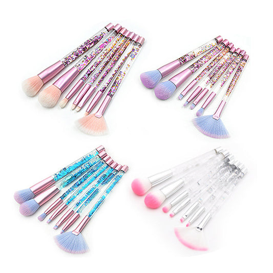 DIY Transparent Liquid Quicksand Handle Makeup Brush CJD2