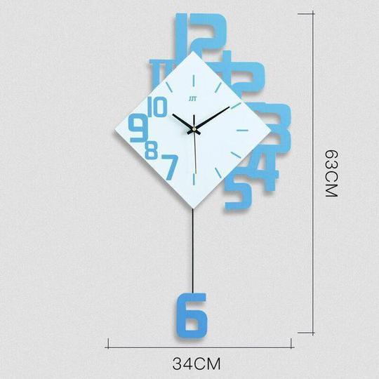 Personalized Digital Clock Fashion Wall Clock Wooden Creative Decorative Wall Watch PearlNestDecor.com