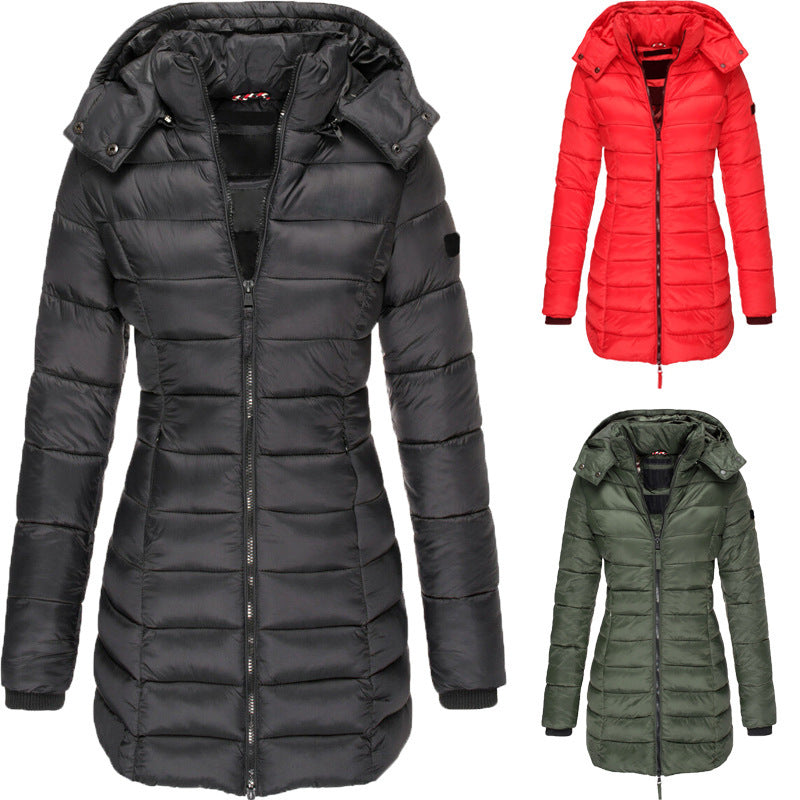 Mid-length Slim-fit Quilted Jacket CJD
