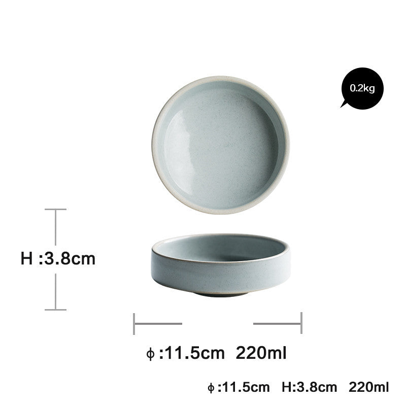Household Dinner Plate, Flat Plate, Bowl And Plate Set LadyShow.Store