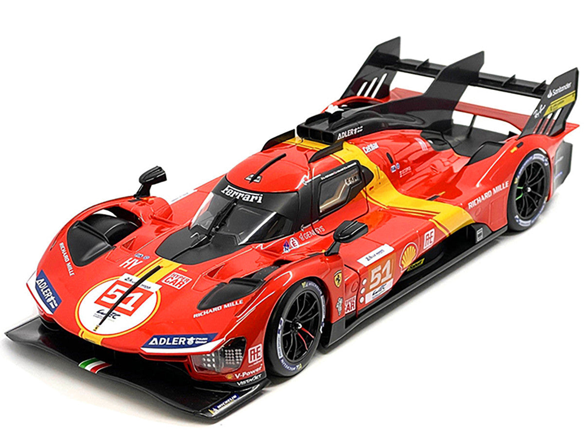 Ferrari 499P #51 James Calado - Antonio Giovinazzi - Alessandro Pier Guidi "Ferrari AF Corse" Winner "24 Hours of Le Mans" (2023) "Racing" Series 1/18 Diecast Model Car by Bburago LuxuryLifeWay Online Store