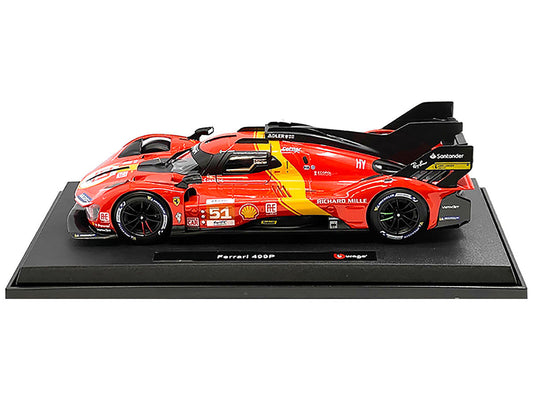 Ferrari 499P #51 James Calado - Antonio Giovinazzi - Alessandro Pier Guidi "Ferrari AF Corse" Winner "24 Hours of Le Mans" (2023) "Racing" Series 1/18 Diecast Model Car by Bburago LuxuryLifeWay Online Store