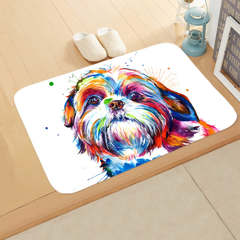 Digital Printing Floor Mat Bathroom Kitchen Toilet Absorbent non-slip Mat