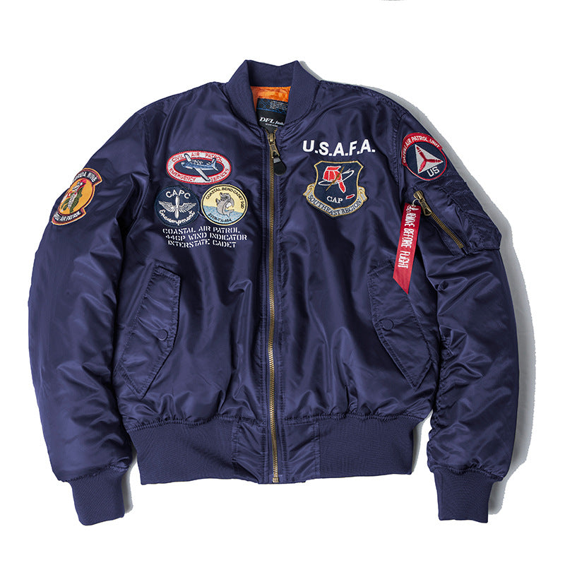 Fat Man Functional MA-1 Bomber Jacket Jacket Workwear Men Best YouTube Store