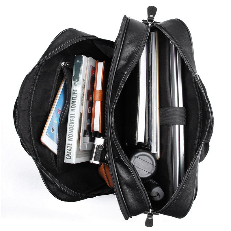 Men's leather briefcase CJD