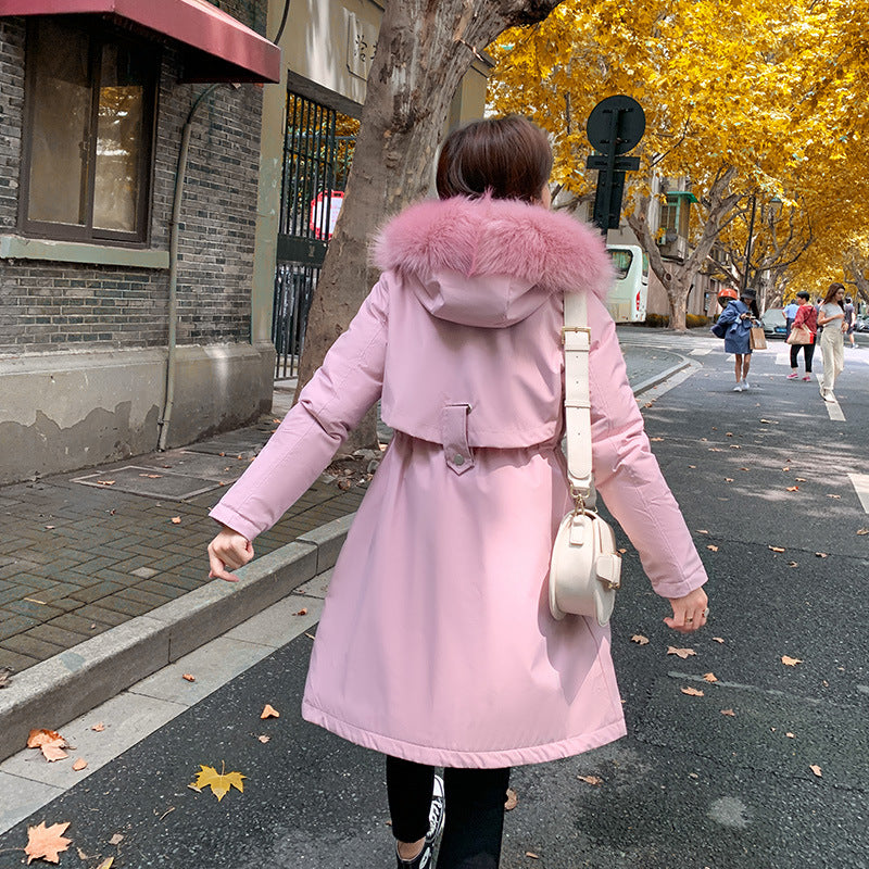 Ladies mid-length down padded jacket LuxuryLifeWay Online Store