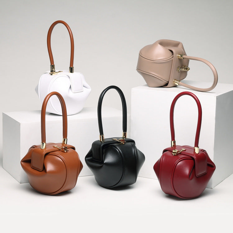 Leather handbags fashion dumplings handbag LadyShow.Store