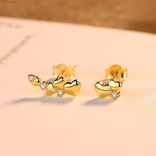 S925 Sterling Silver Stud Earrings LadyShow.Store
