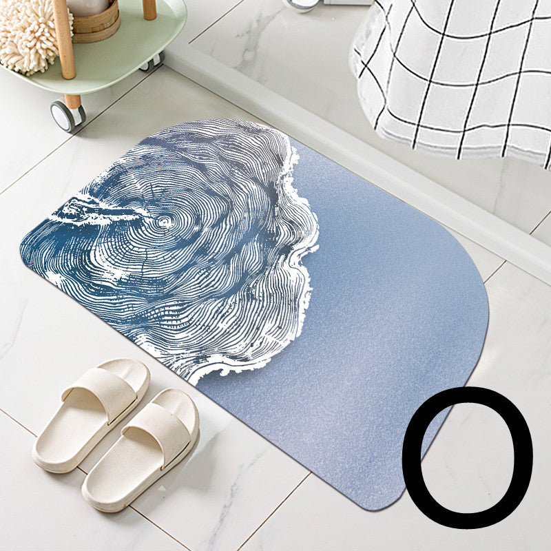 Diatom Mud Bathroom Door Non-slip Absorbent Floor Mat