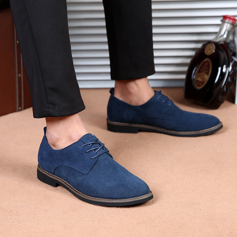 Low to help shallow mouth rubber low heel men's casual shoes Best YouTube Store