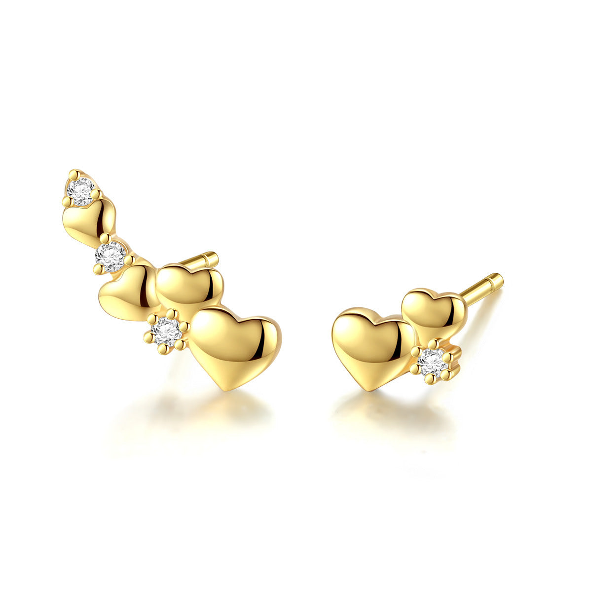 S925 Sterling Silver Stud Earrings LadyShow.Store