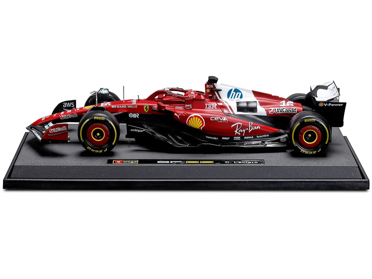Ferrari SF-25 #16 Charles Leclerc Formula One F1 World Championship (2025) "Formula Racing" Series 1/18 Diecast Model Car by Bburago LuxuryLifeWay Online Store