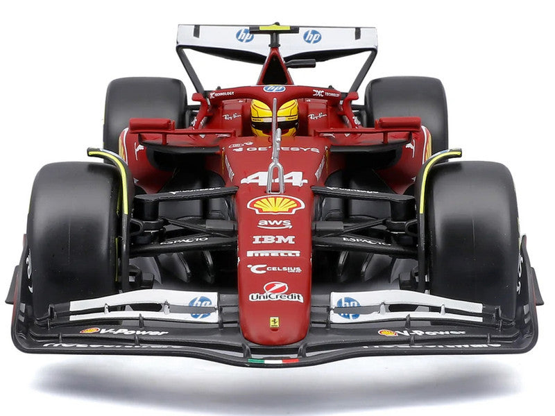 Ferrari SF-25 #44 Lewis Hamilton Formula One F1 World Championship (2025) "Formula Racing" Series 1/18 Diecast Model Car by Bburago LuxuryLifeWay Online Store