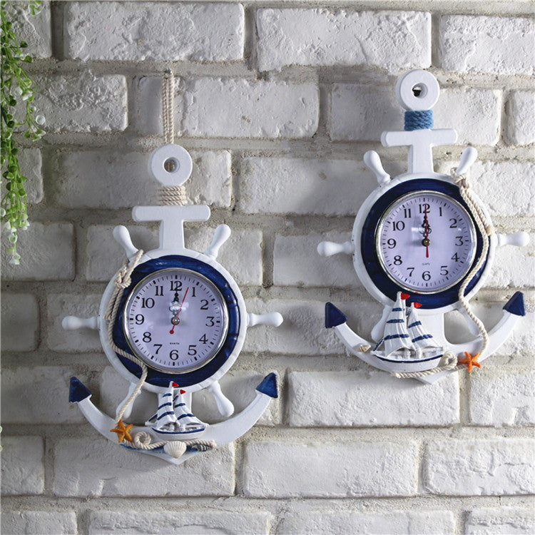 Anchor creative personality wall clock PearlNestDecor.com
