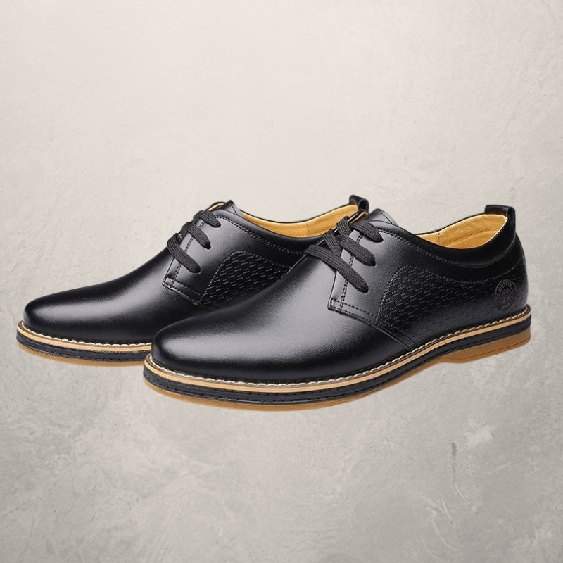 New Men's Shoes Round Toe Lace-Up Casual Shoes LadyShow.Store