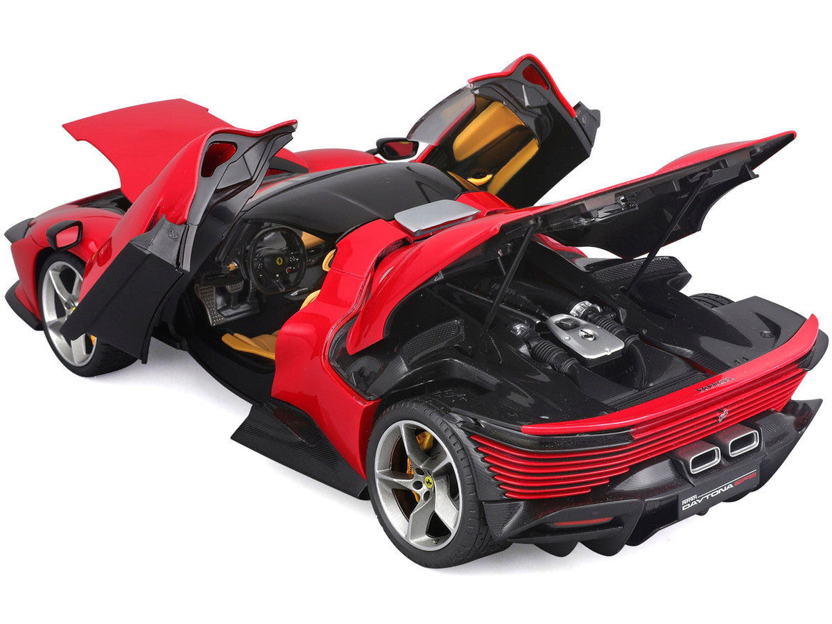 Ferrari Daytona SP3 Red with Black Top "Signature Series" 1/18 Diecast Model Car by Bburago LuxuryLifeWay Online Store