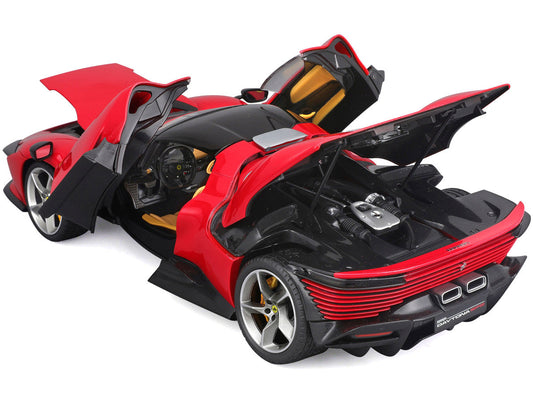 Ferrari Daytona SP3 Red with Black Top "Signature Series" 1/18 Diecast Model Car by Bburago LuxuryLifeWay Online Store