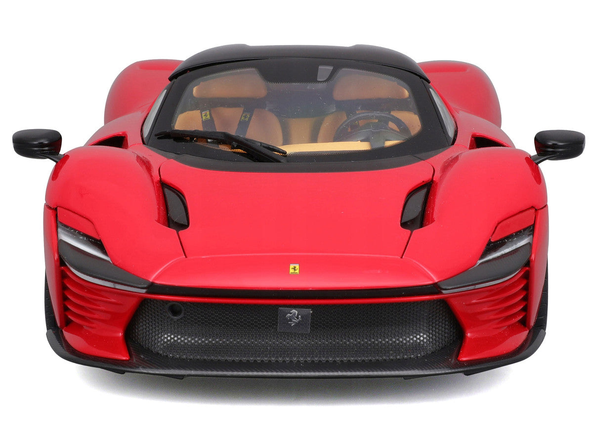 Ferrari Daytona SP3 Red with Black Top "Signature Series" 1/18 Diecast Model Car by Bburago LuxuryLifeWay Online Store