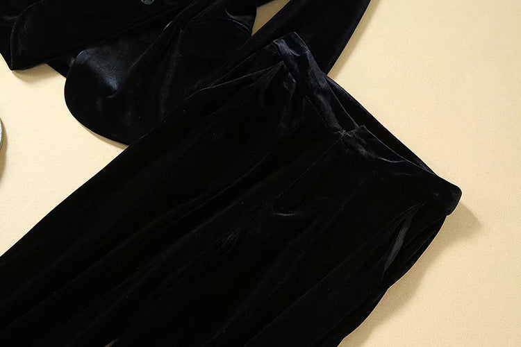 Velvet professional suit high-end women