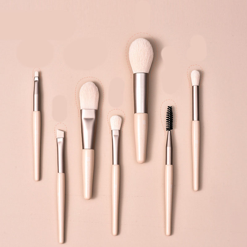 Wooden pole makeup brush