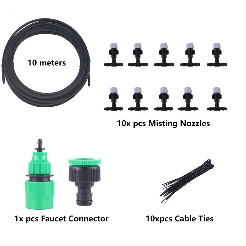 Garden Irrigation Hose Water Mist Greening System Package