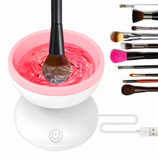 Portable USB Makeup Brush Cleaner Machine Electric Cosmetic Brush Cleaning Washing Tools Automatic Clean Makeup Brushes CJD2