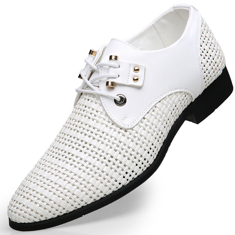 Hollow Men's Leather Shoes Best YouTube Store