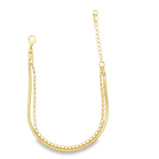 Herringbone & Disc Bracelet LuxuryLifeWay Online Store
