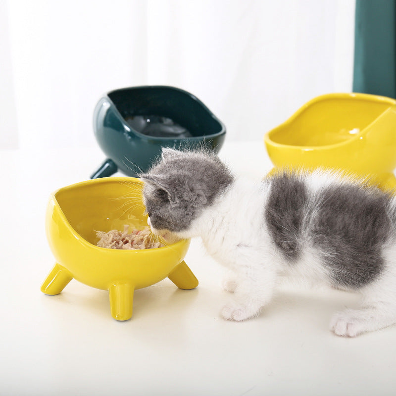 Cervical protection cat food bowl Pets Fashion