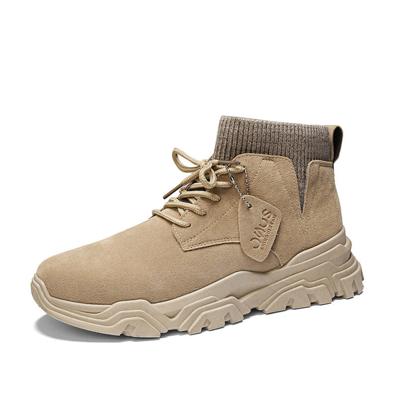 Plus Velvet Martin Boots Men's Tide High To Help British Style Best YouTube Store