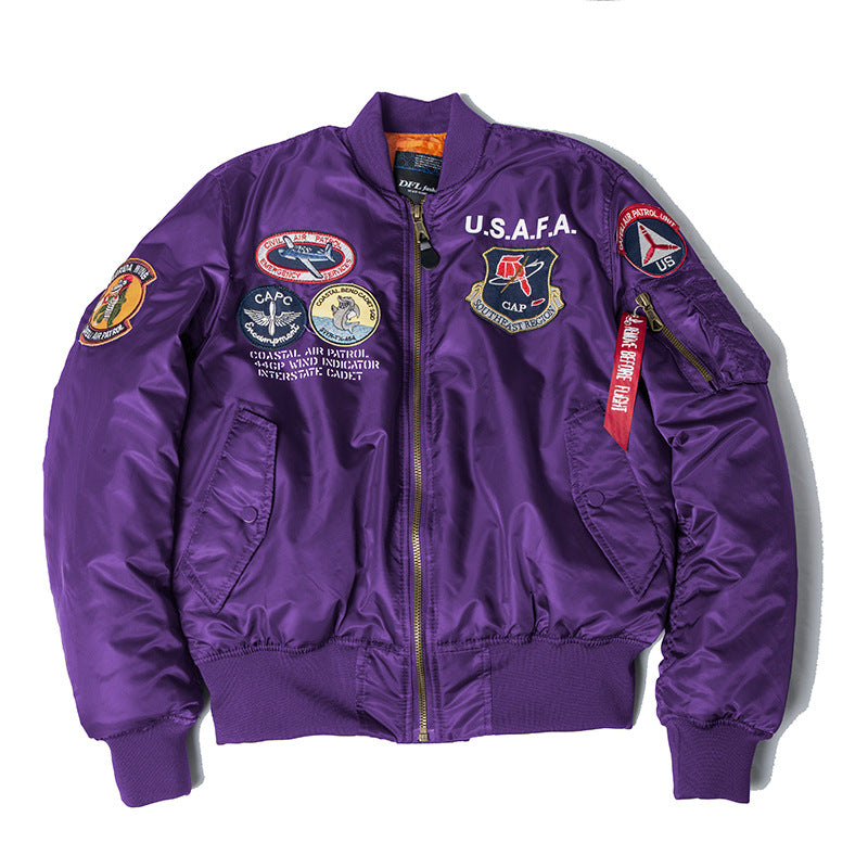 Fat Man Functional MA-1 Bomber Jacket Jacket Workwear Men Best YouTube Store