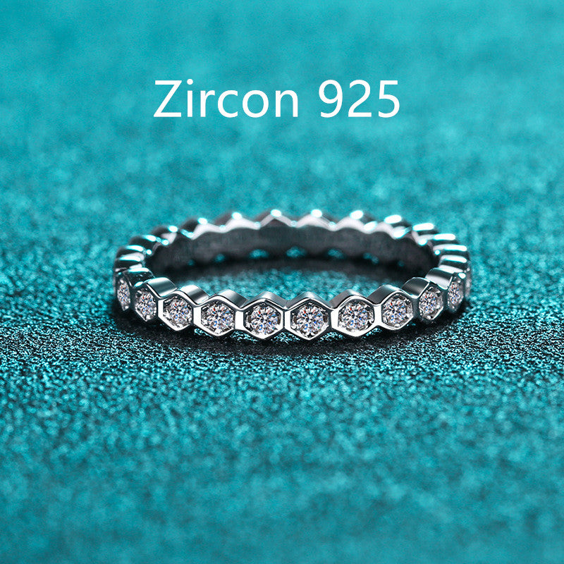 s925 sterling silver diamond wedding ring LadyShow.Store